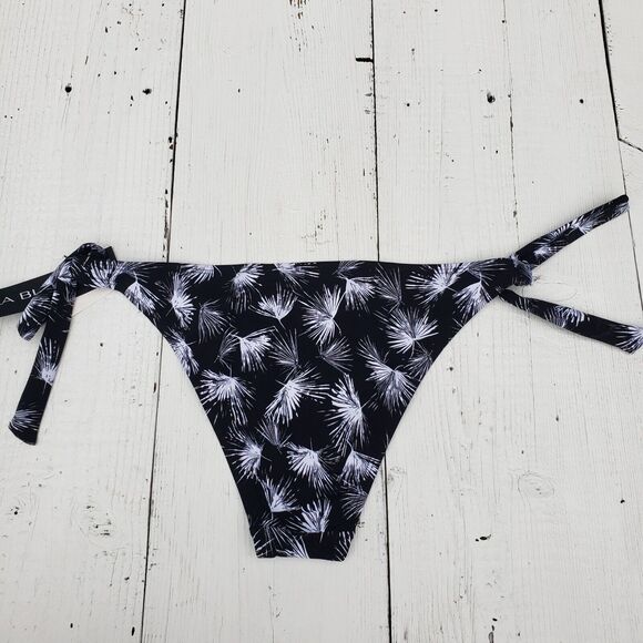 La Blanc Women's Black Petal Pusher California Hipster Swimsuit Swimsuit Sz 6 - Picture 3 of 5